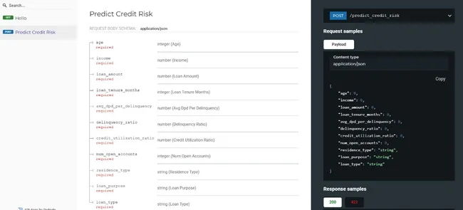Credit Risk Modelling - FastAPI Version