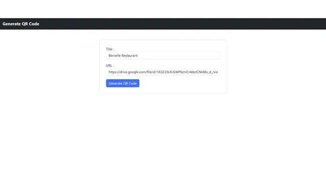 QR Code Generator Tool