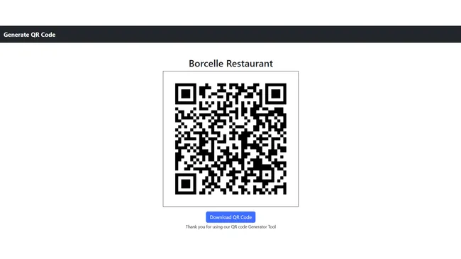 QR Code Generator Tool