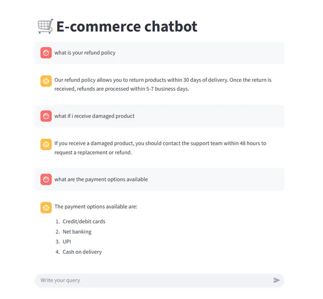 E-Commerce Chatbot