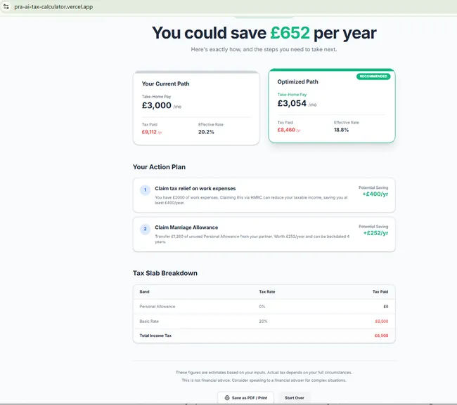 𝗕𝘂𝗶𝗹𝘁 𝗮𝗻 𝗔𝗜-𝗣𝗼𝘄𝗲𝗿𝗲𝗱 UK𝗧𝗮𝘅 𝗖𝗮𝗹𝗰𝘂𝗹𝗮𝘁𝗼𝗿