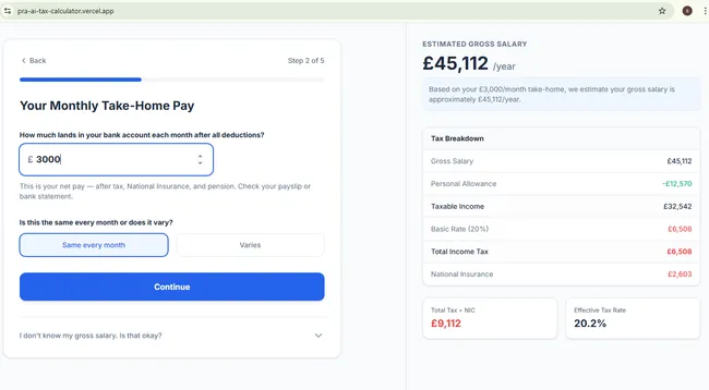 𝗕𝘂𝗶𝗹𝘁 𝗮𝗻 𝗔𝗜-𝗣𝗼𝘄𝗲𝗿𝗲𝗱 UK𝗧𝗮𝘅 𝗖𝗮𝗹𝗰𝘂𝗹𝗮𝘁𝗼𝗿