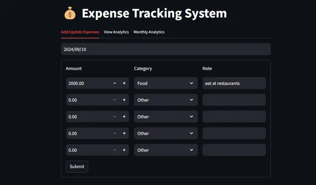 Expense Tracker plus