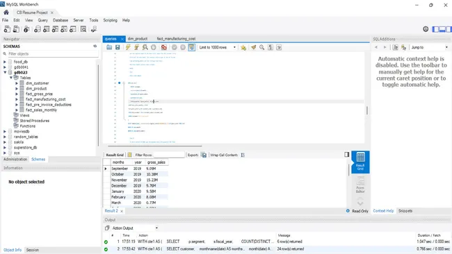 MySQL Project in the Consumer Goods Domain