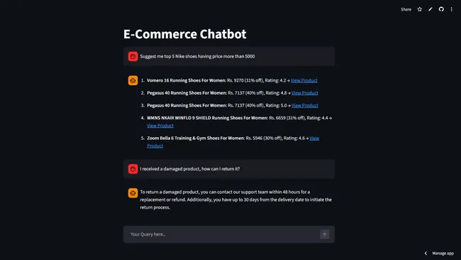 E-Commerce Chatbot