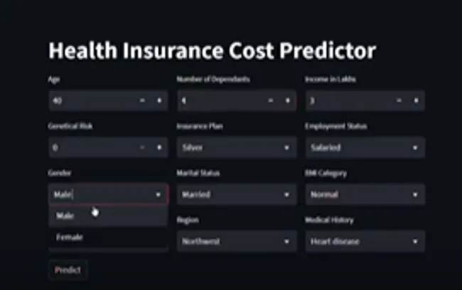 Premium Health Insurance Cost Predictor