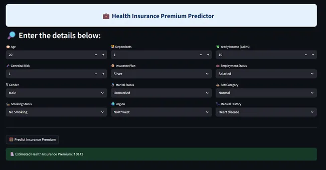 Health Insurance Premium Predictor