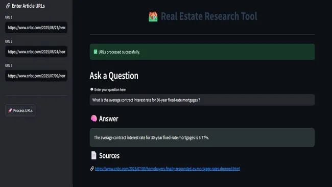 Real Estate Research Tool