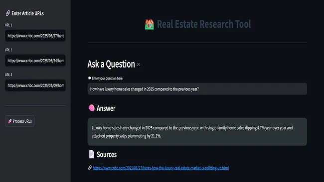 Real Estate Research Tool