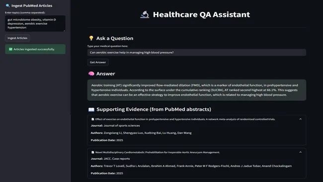 Healthcare QA Assistant