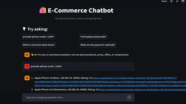 AI-Powered E-commerce Assistant
