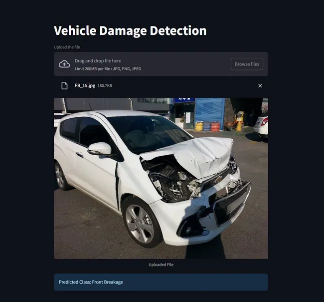 Vehicle Damage Detection Using Deep Learning