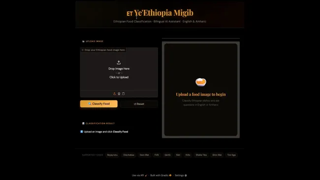 Ethiopian Cuisine Classification + Bilingual NLP Assistant