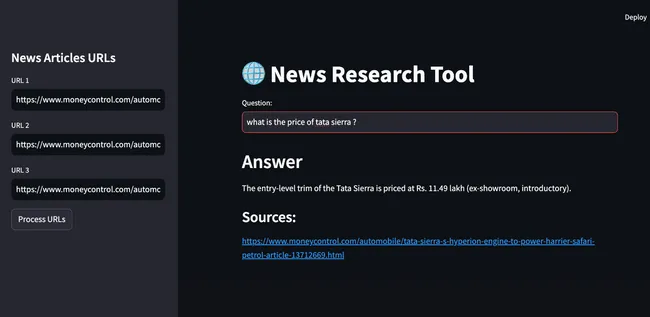News Research Tool