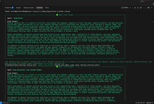 Agentic Youtube RAG Pipeline