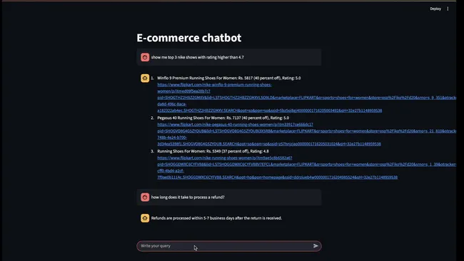 E-Commerce Chatbot