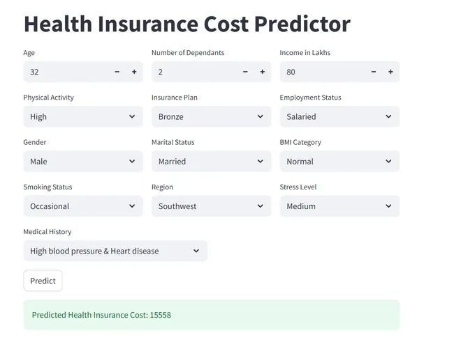 Health Insurance Cost Predictor