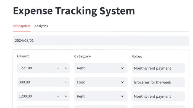 Personal Finance Tracker