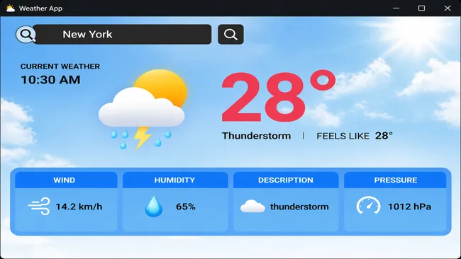 Real-Time Weather Forecasting Application using Python