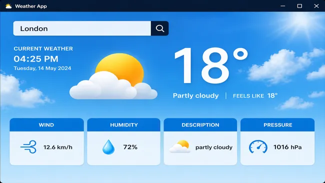 Real-Time Weather Forecasting Application using Python