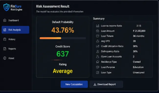FinSure Risk Engine