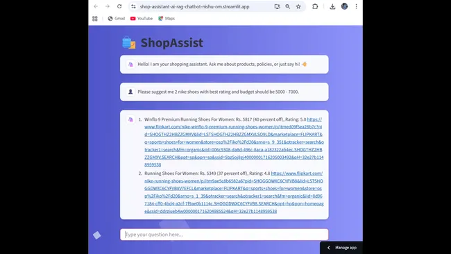 E-commerce Chatbot