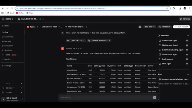 Multi-Agent Data Science Team