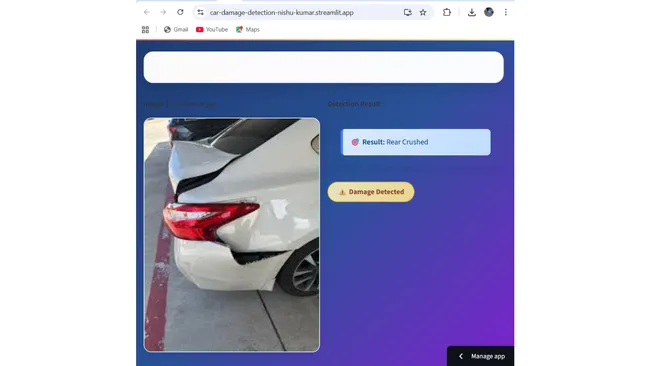 AI-Powered Vehicle Damage Detection System