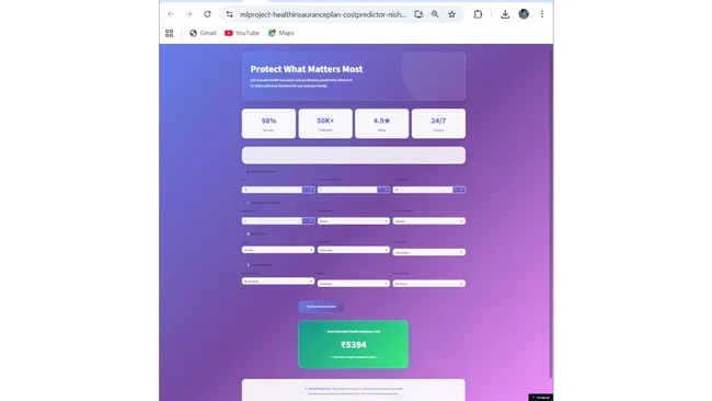 Health Insurance Cost Predictor
