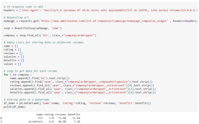 Web Scraping
