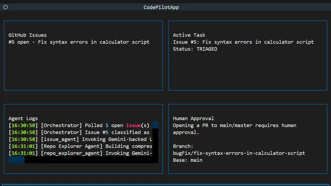 CodePilot – Multi-Agent AI Coding Platform