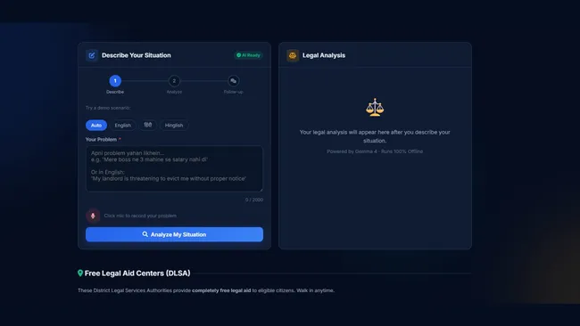 NyayaSaathi — Offline Legal Aid Assistant
