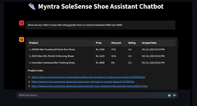 Myntra SoleSense – AI Sneaker Assistant