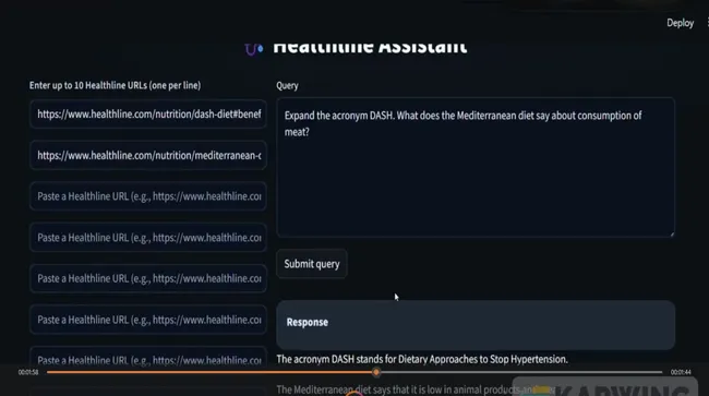 Healthline RAG Assistant – Medical Research Chatbot