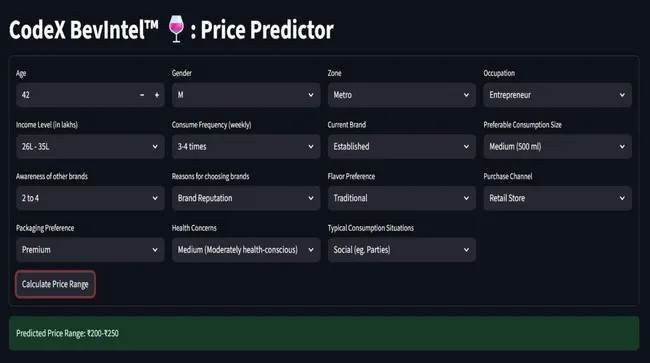 BevIntel – ML-Powered Beverage Price Prediction