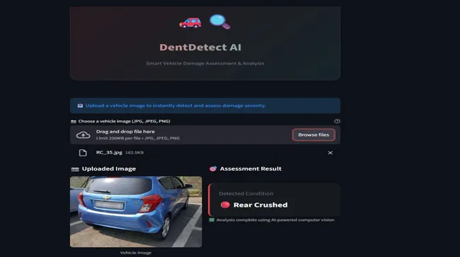 DentDetect AI – Smart Vehicle Damage Assessment