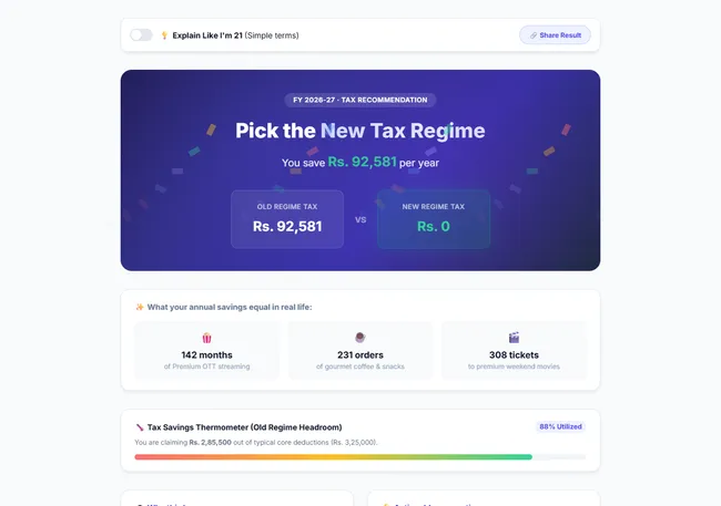 Lekha Tax Calculator