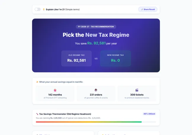 Lekha Tax Calculator