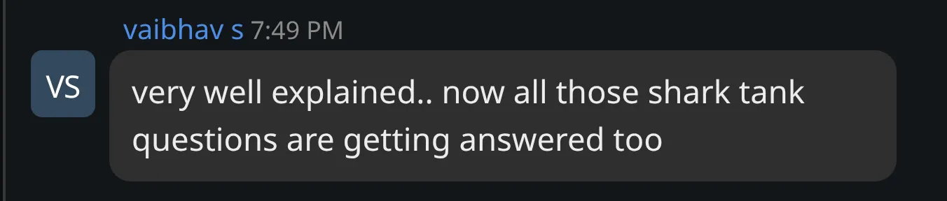 Cohort chat message