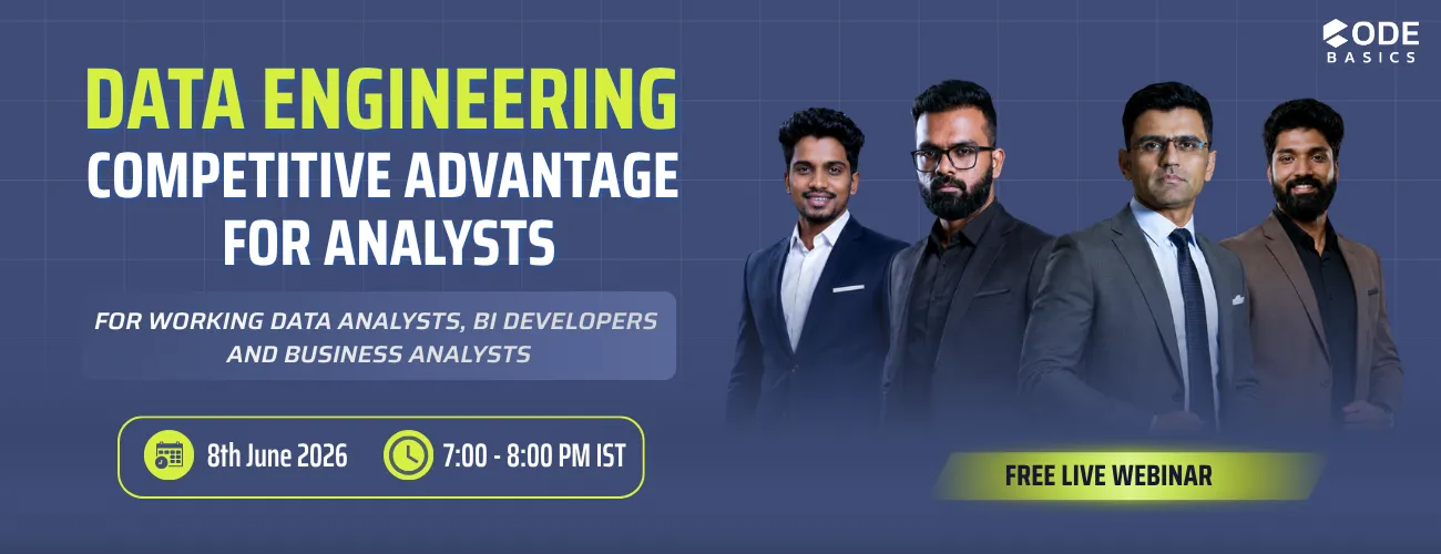 Data Engineering: A Competitive Advantage for Data Analysts | Free Live Webinar