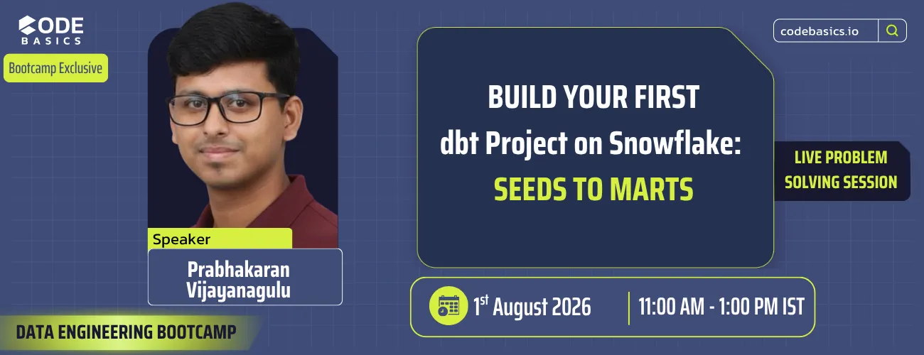 Build Your First dbt Project on Snowflake: Seeds to Marts