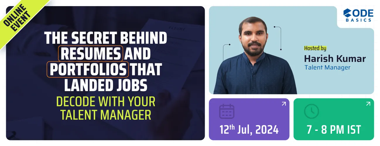 The Secret Behind Resumes and Portfolios That Landed Jobs: Decode with your Talent Manager